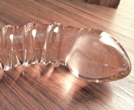Icicles No. 55 Double-Ended Textured Glass Dildo