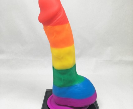 Rainbow Pop! Pride Silicone Dildo