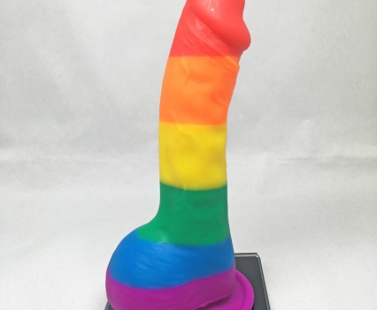 Rainbow Pop! Pride Silicone Dildo