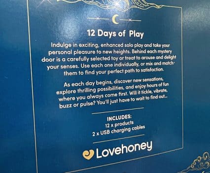 Lovehoney Blowmotion 12 Days of Play Advent Calendar